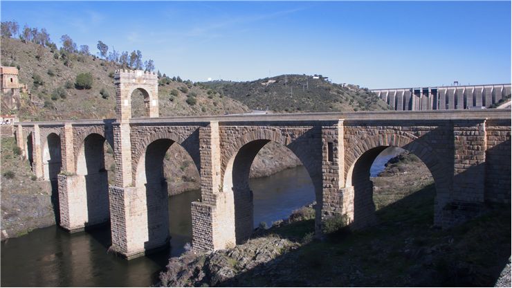 Alcantara Bridge Or Puente Trajan At Alcantara