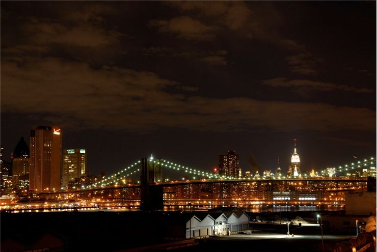 Picture Of Brooklyn Bridge Night