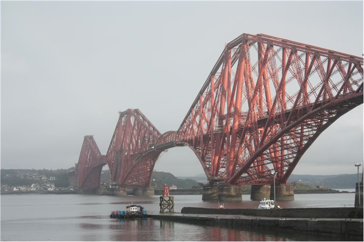 Picture Of View Of The Forth Rail Bridge In Scotland Edinburgh